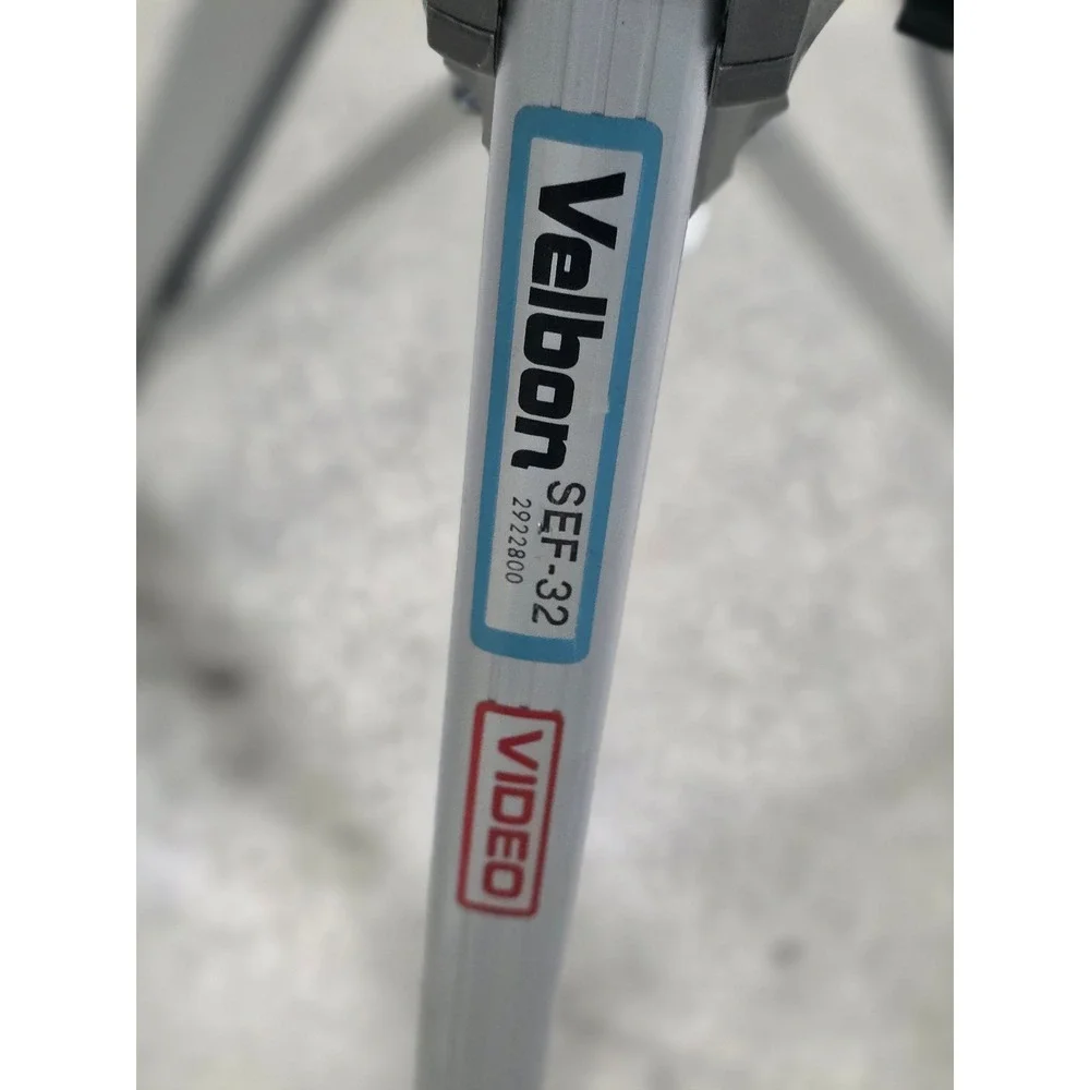 Velbon SEF-32 Video Tripod with PH-162 Pan Tilt Head Made in Japan Aluminum